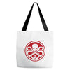 red skull logo avengers marvel comics gift Tote Bags