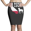 californian boxer lover Pencil Skirts
