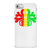 rasta skull and crossbones reggae dub club rave iPhone 7 Case