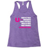 U=U Undetectable = Untransmittable Racerback Tank