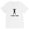 i pooped today t shirt large funny cool nerd geek humor vintage retro V-Neck Tee