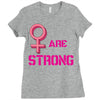 Women's March We are Strong Ladies Fitted T-Shirt