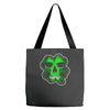 celtic green clover skull patch, irish biker patches Tote Bags