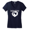bademeister fun wasserball play keeper baywatch ocean beach Women's V-Neck T-Shirt