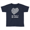 my boxer is my valentine Toddler T-shirt