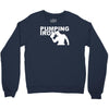 pump gym training bodybuilding workout keepfit weightlifting Crewneck Sweatshirt
