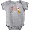 zombie ice cream art Baby Onesie