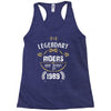 legendary riders are born in 1989 Racerback Tank
