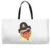 pug in a crew Weekender Totes