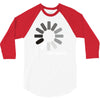 buffering  funny retro loading computer console fashion party 3/4 Sleeve Shirt