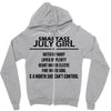 Smartass July Girl Zipper Hoodie