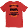 Super Cool Nana Of A Freaking Awesome Granddaughter V-Neck Tee
