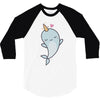 cute kawaii narwhals are cute 3/4 Sleeve Shirt