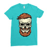 terror skull Ladies Fitted T-Shirt