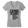 always give 100 percent Women's V-Neck T-Shirt