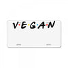 vegan friends tv show parody License Plate