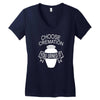 choose cremation Women's V-Neck T-Shirt
