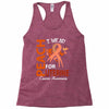 I Wear Peach For Uterine Cancer Awareness Racerback Tank