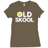 old skool Ladies Fitted T-Shirt