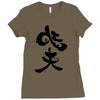 panda symbol Ladies Fitted T-Shirt