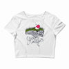 don't step on the grass Crop Top