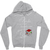 she reads books to live book lover Zipper Hoodie