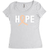 Hope Uterine Cancer Awareness Women's Triblend Scoop T-shirt