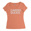 cardio sucks   exercise running gym training workout fitness trainer t Women's Triblend Scoop T-shirt