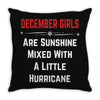 December Girls Throw Pillow