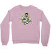lets rock!!! black Crewneck Sweatshirt