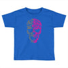 two coloured skull Toddler T-shirt