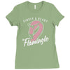 single flamingle Ladies Fitted T-Shirt