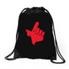 gun 'em down Drawstring Bags