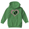 Baby Girl with Heart Any Name Customized Youth Hoodie