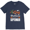 Halloween Kings Are Born In September V-Neck Tee
