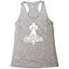 thors hammerretro viking norse fashion cool Racerback Tank