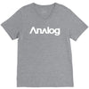 analog white logo V-Neck Tee