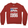 legends are born in 1996 hoodie 5 Crewneck Sweatshirt