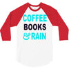 coffee books and rain 3/4 Sleeve Shirt