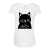 black cat (2) Maternity Scoop Neck T-shirt