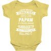 Super Cool Papaw Of A Freaking Awesome Granddaughter Baby Onesie