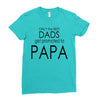 best dad get promoted to papa Ladies Fitted T-Shirt