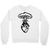 heart and nuclear explosion Crewneck Sweatshirt