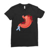 stomach cancer awareness Ladies Fitted T-Shirt
