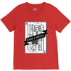 king and skull V-Neck Tee