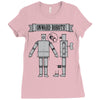 onward robots! &ndash; by chris ware Ladies Fitted T-Shirt