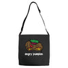 angry pumkin Adjustable Strap Totes