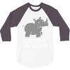 chubby unicorn rhino 3/4 Sleeve Shirt