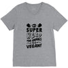 Be A Super Hero For Animals Go Vegan! V-Neck Tee