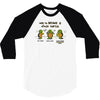 become a ninja turtle 3/4 Sleeve Shirt
